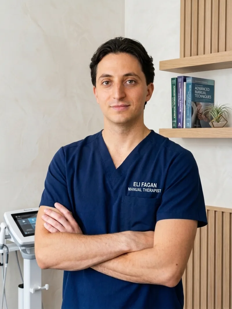 Eli Fagan, manual therapy practitioner at the Monkstown clinic